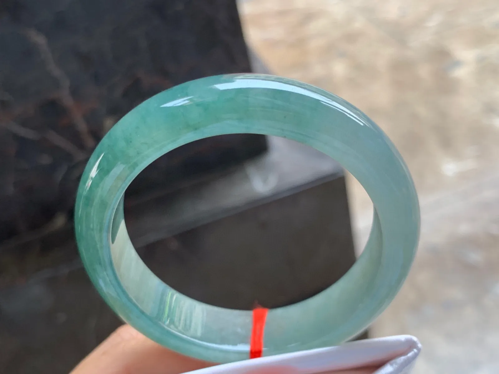 56-14-9mm
油青手镯 底子细腻