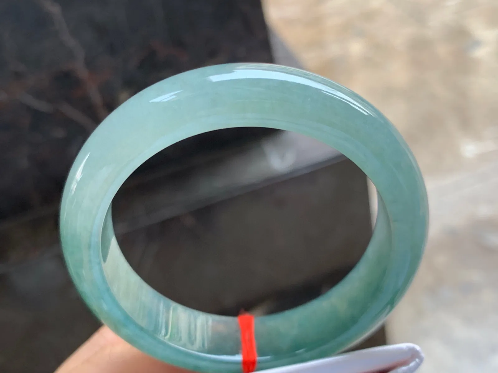 56-14-9mm
油青手镯 底子细腻