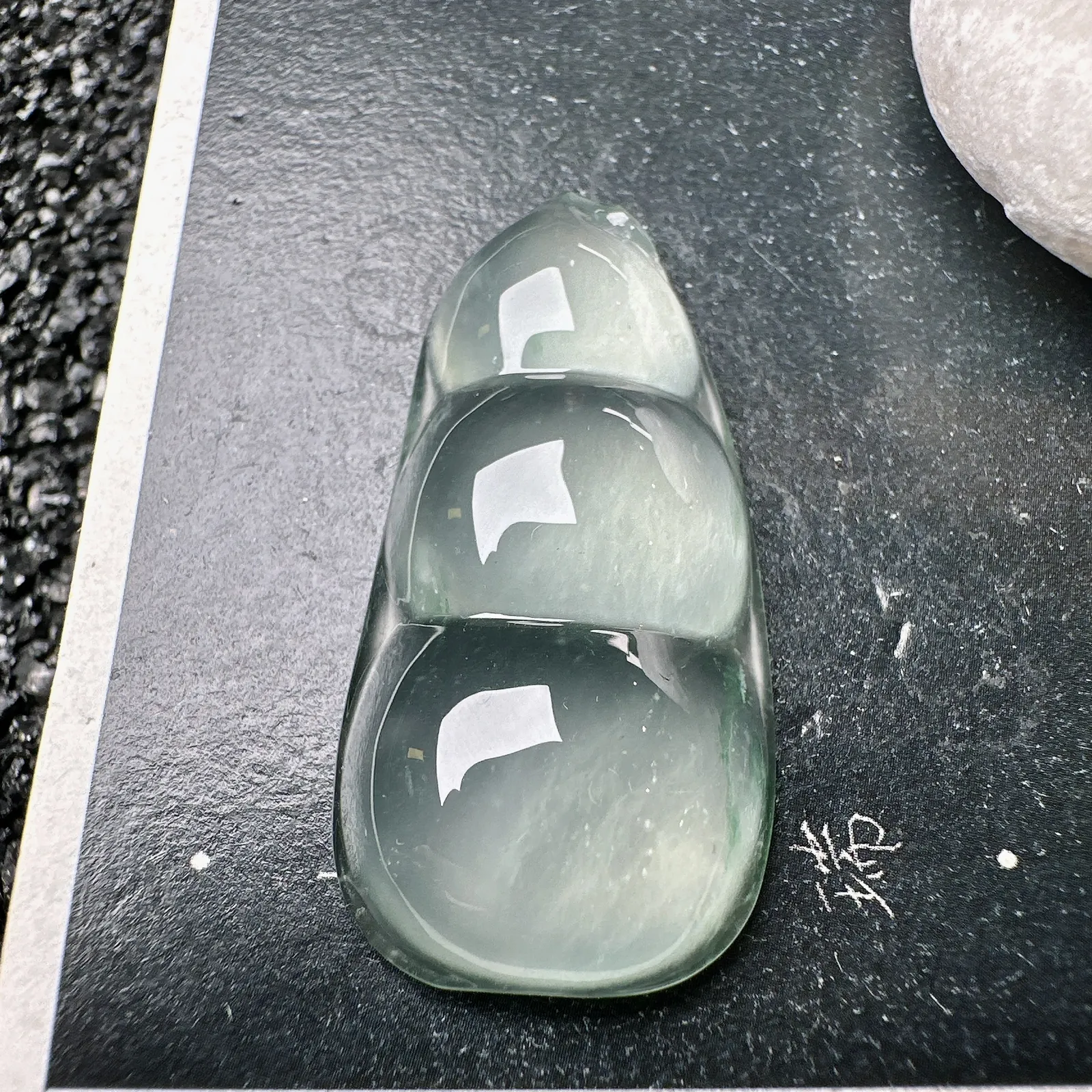 【玻璃飘花福豆】晶莹剔透，冰感十足，通透闪亮。