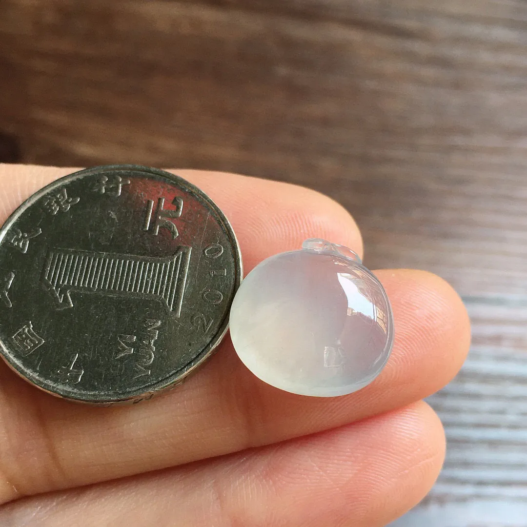 冰种小苹果，镶嵌佳品，冰润细腻，种水足，14.5*15.1*6.1
