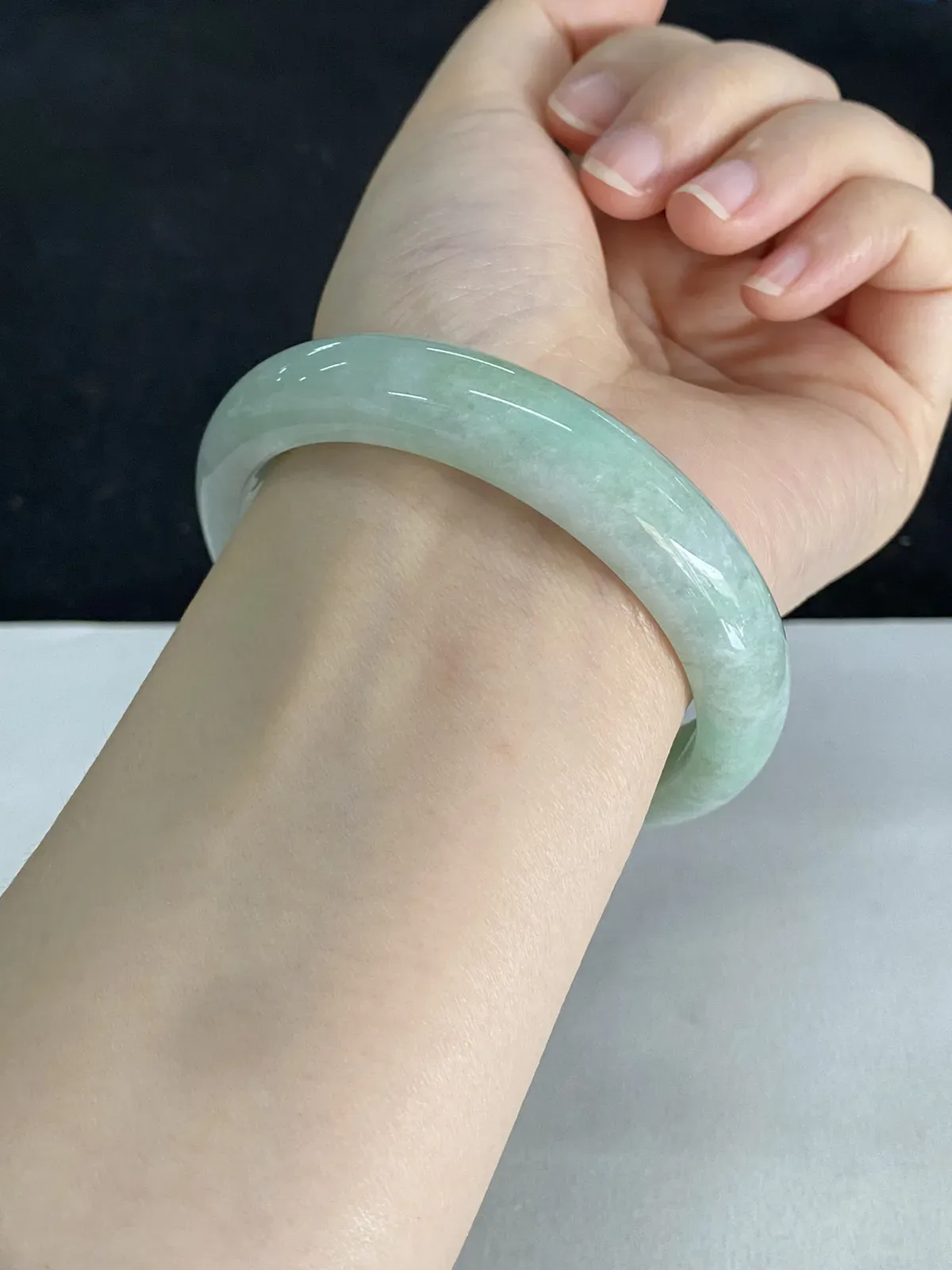 正圈58.2圈口，翡翠手镯