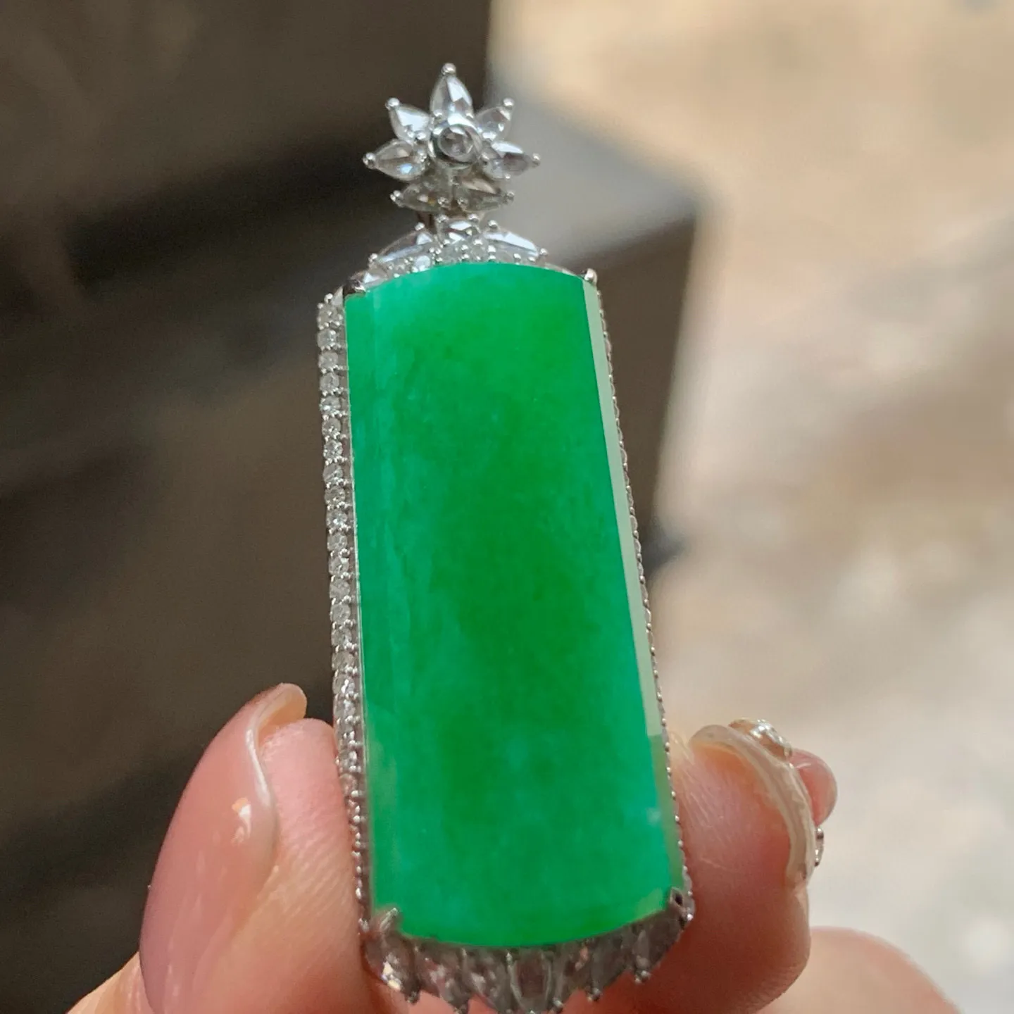 满色无事牌，颜色漂亮，真金镶嵌，精致