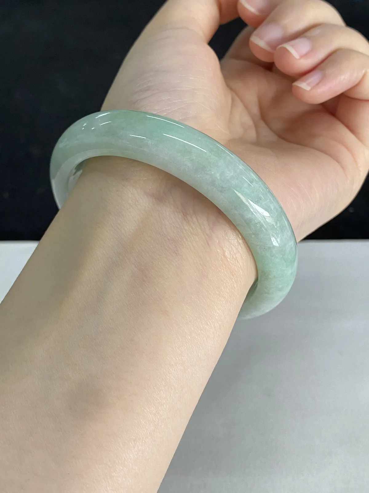 正圈58.2圈口，翡翠手镯