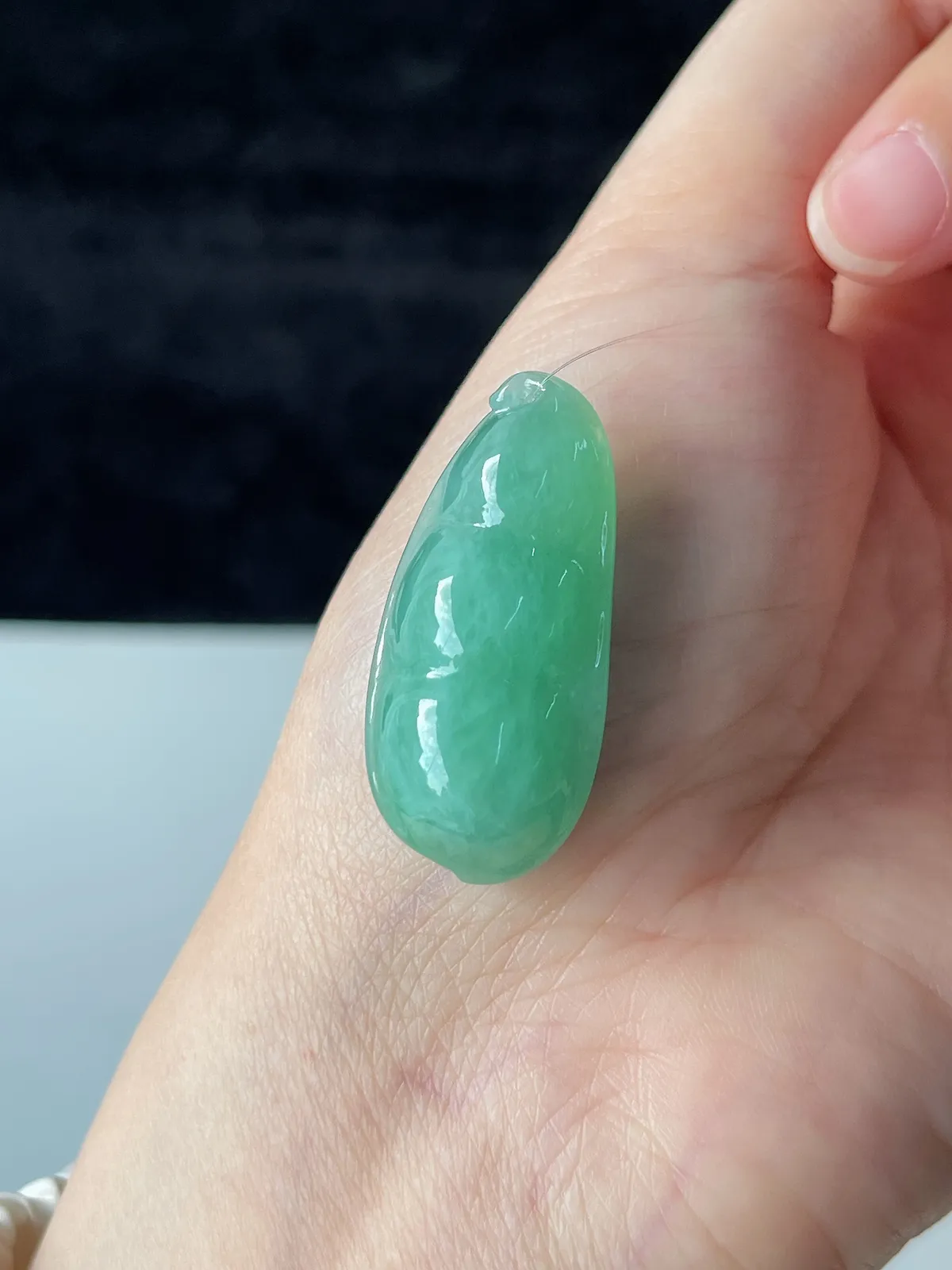 翡翠糯化种浅绿色福豆