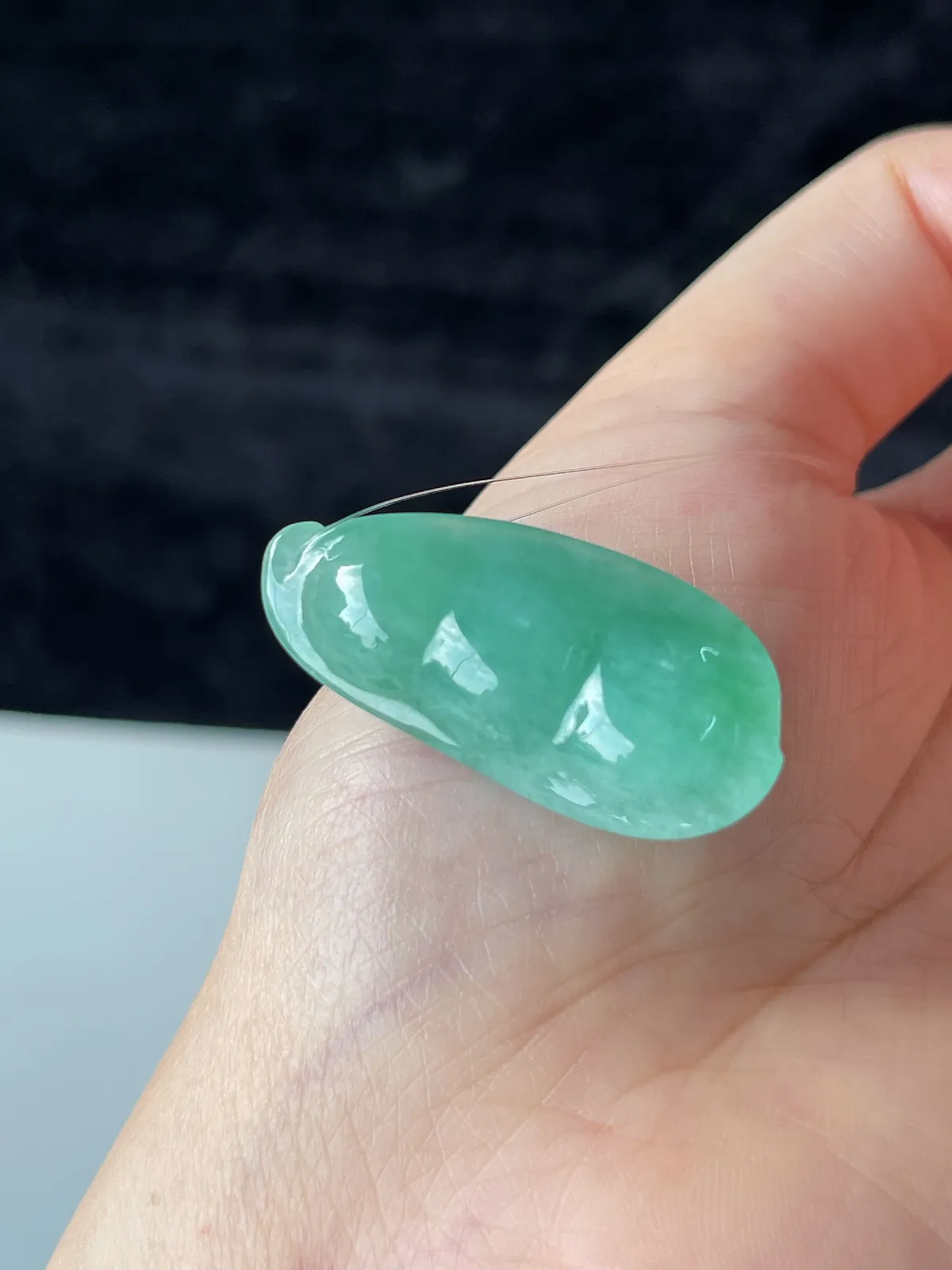 翡翠糯化种浅绿色福豆