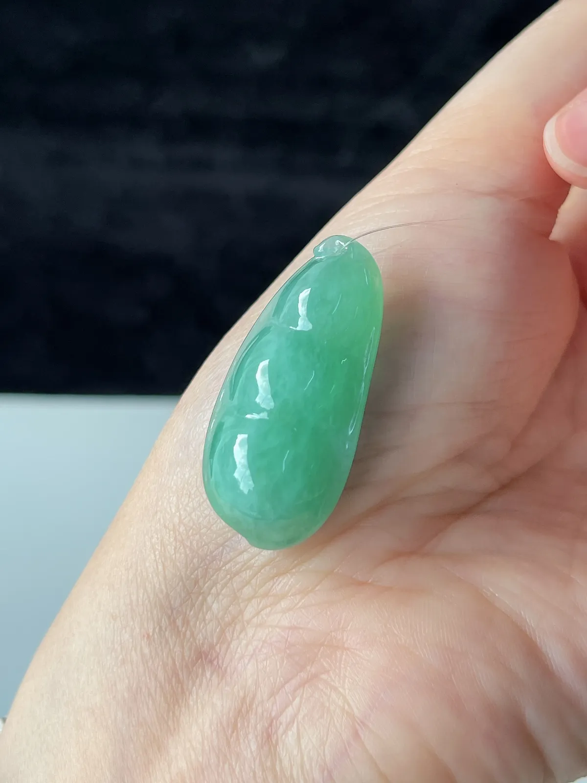 翡翠糯化种浅绿色福豆