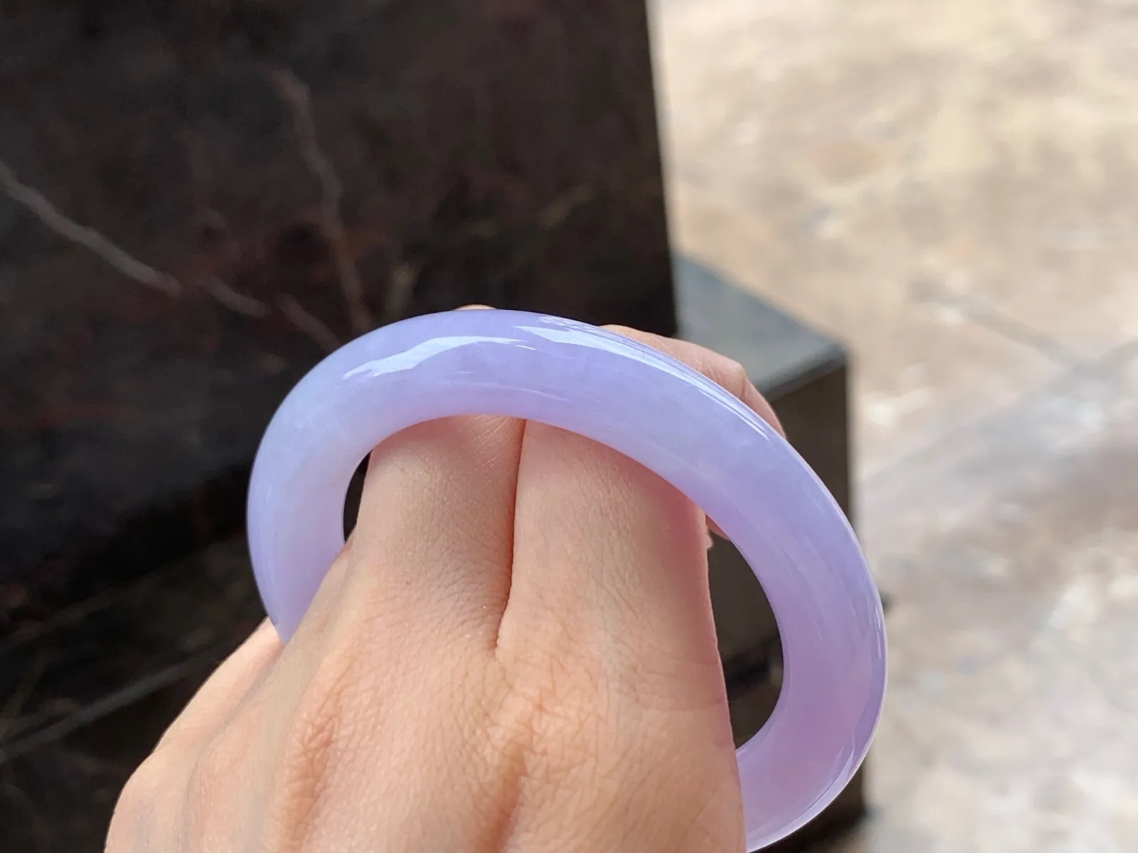 紫罗兰福镯，颜色漂亮，干净清爽，52.5/10.3mm