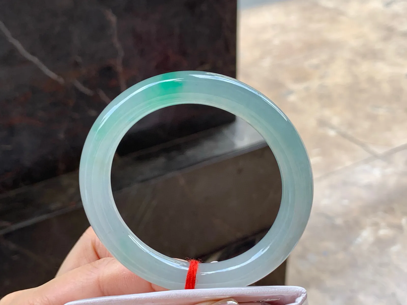 带色福镯，种好水足，55.1/9.8mm