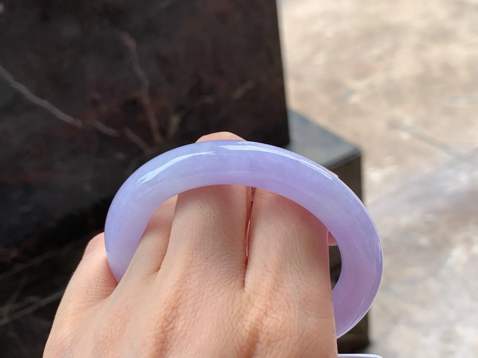 紫罗兰福镯，颜色漂亮，干净清爽，52.5/10.3mm