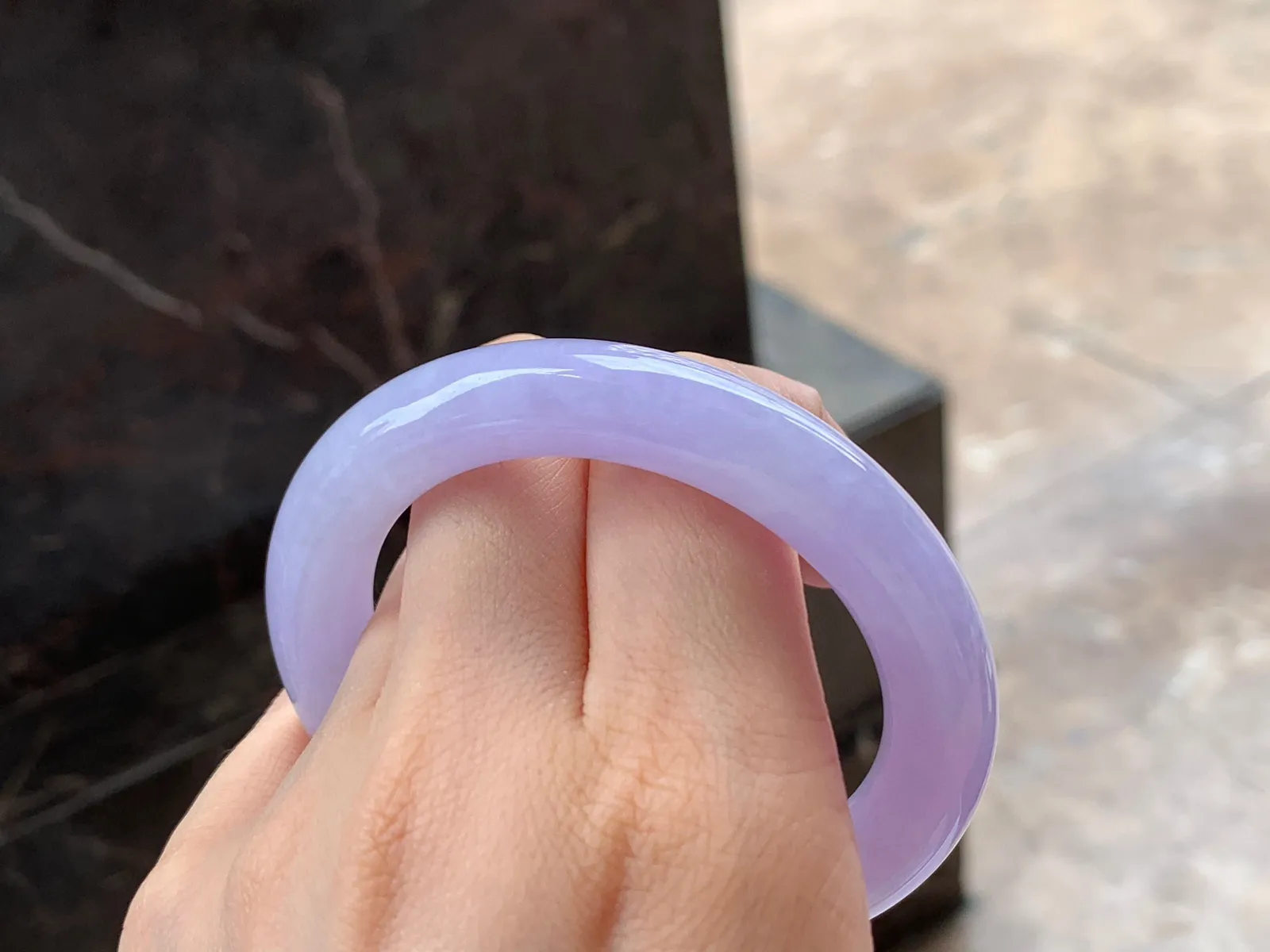 紫罗兰福镯，颜色漂亮，干净清爽，52.5/10.3mm