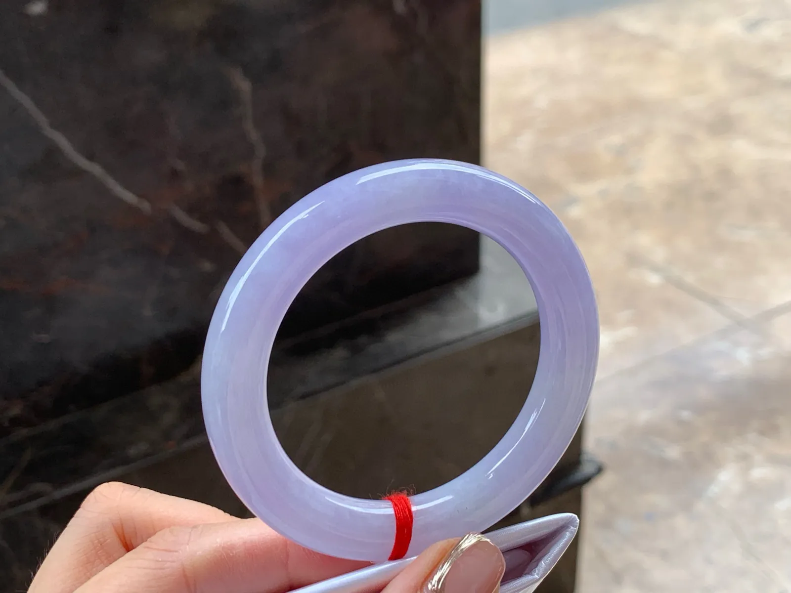 紫罗兰福镯，颜色漂亮，干净清爽，52.5/10.3mm
