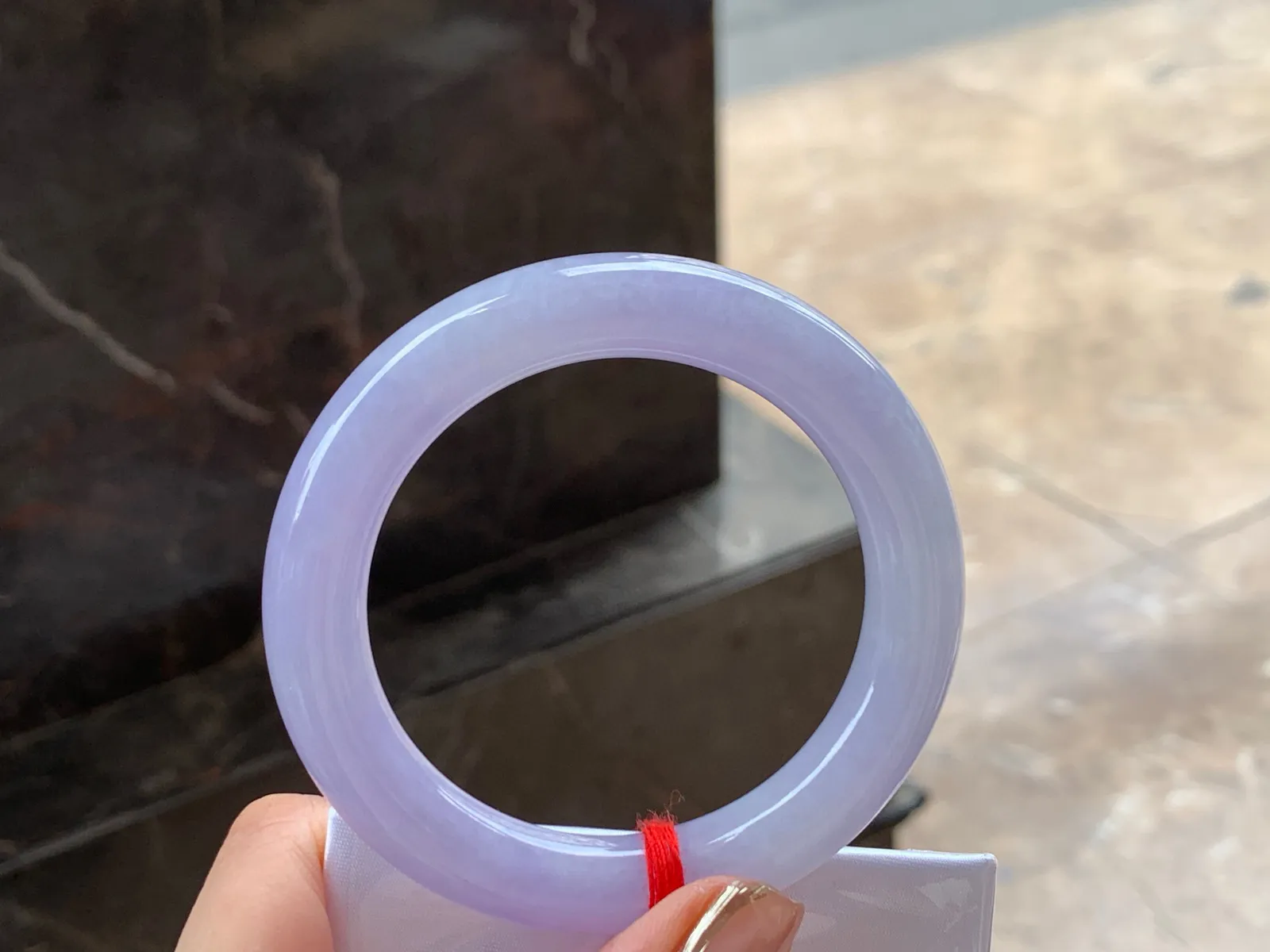 紫罗兰福镯，颜色漂亮，干净清爽，52.5/10.3mm
