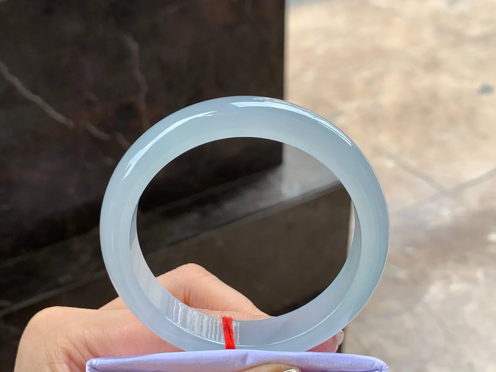冰种手镯，种好水足，56.6/12.7/7.7mm