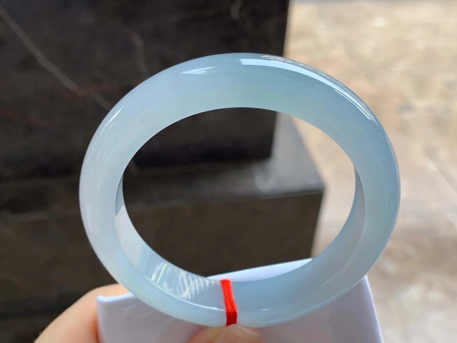 冰手镯，种好水润，56.6/12.5/9.3mm