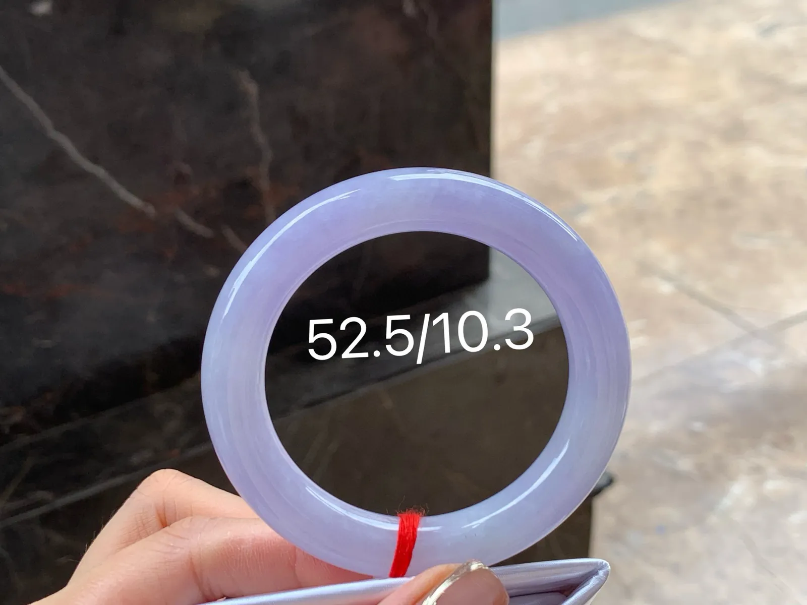 紫罗兰福镯，颜色漂亮，干净清爽，52.5/10.3mm