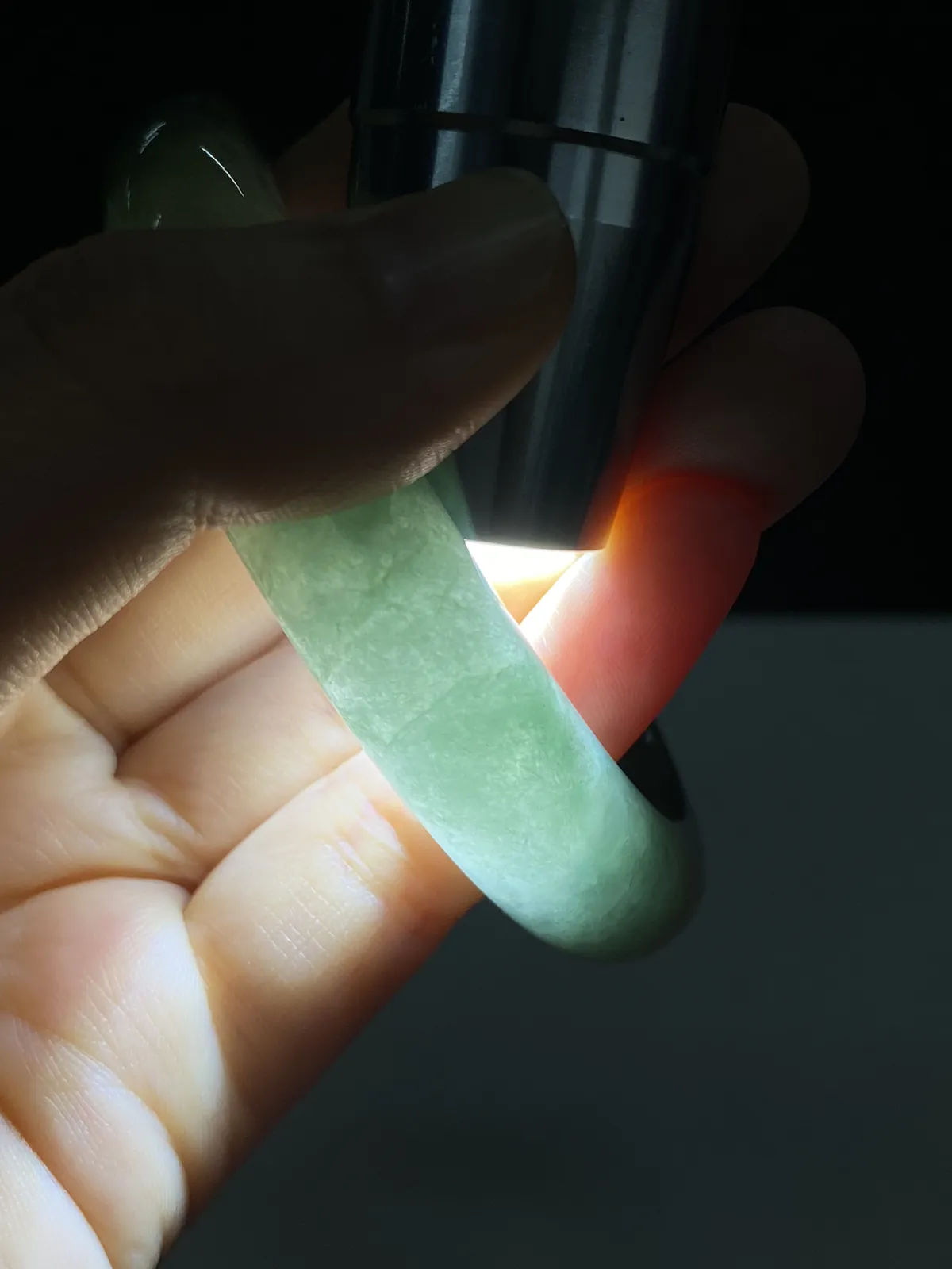 正圈57.6圈口，翡翠手镯