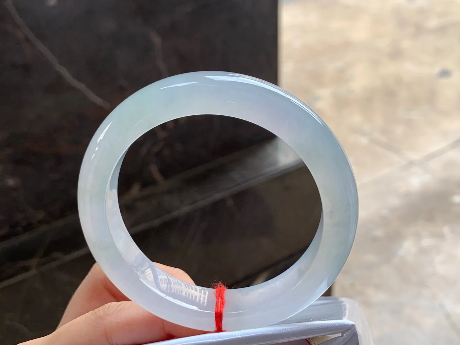 冰种手镯
种好水足清爽58/13.3/8.6mm