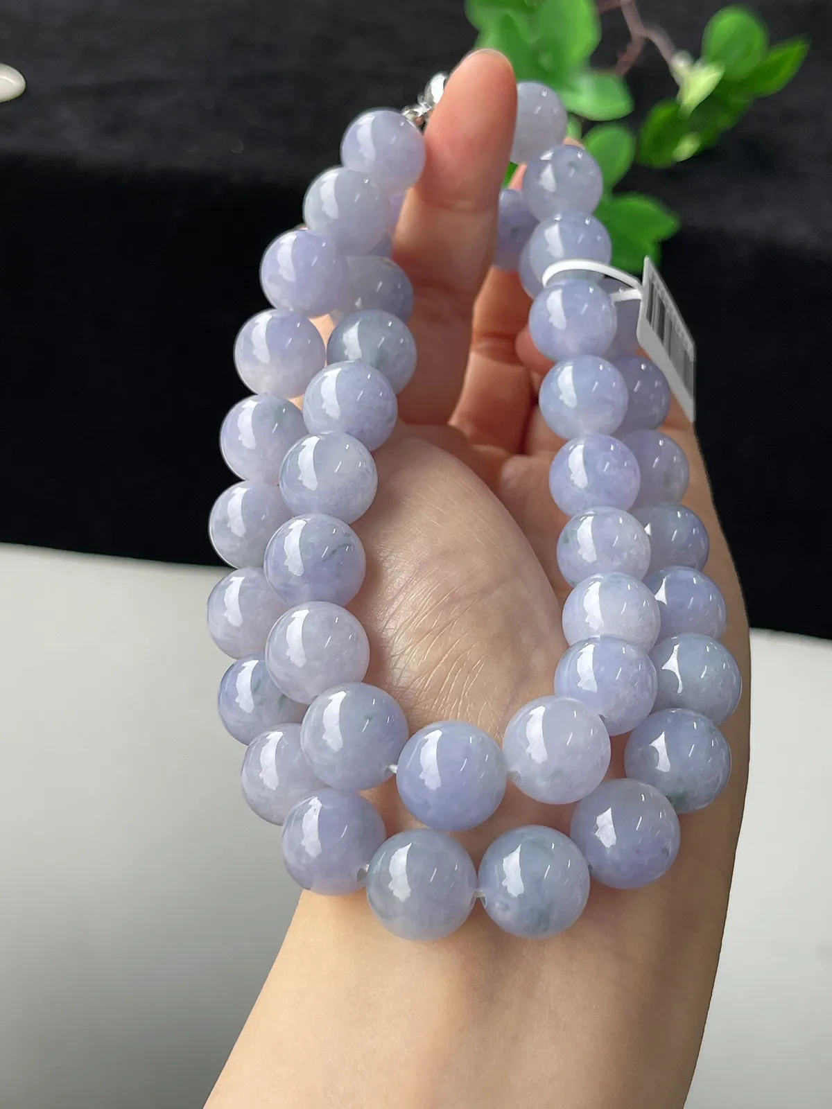 翡翠紫罗兰卡12+珠链