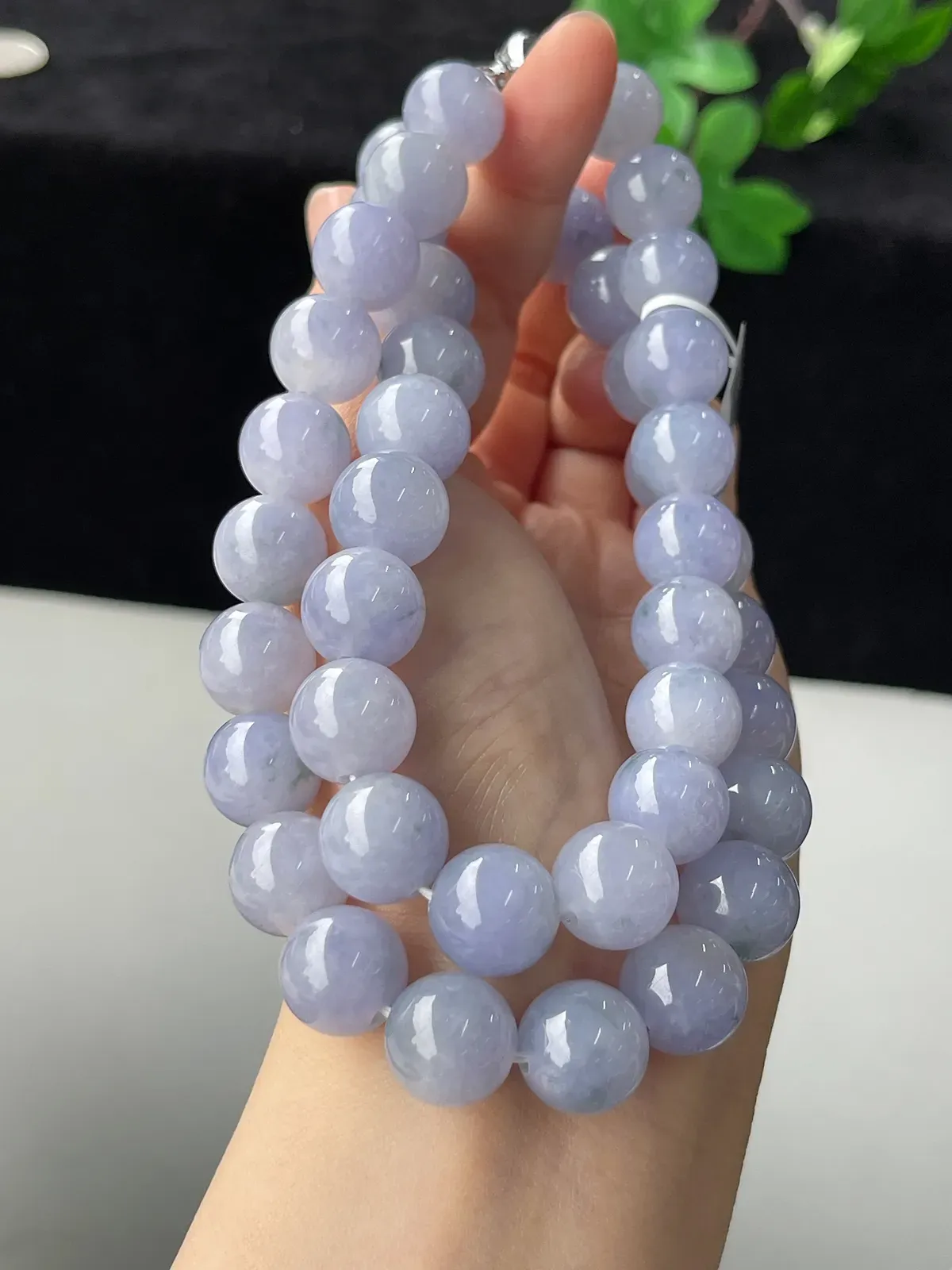 翡翠紫罗兰卡12+珠链