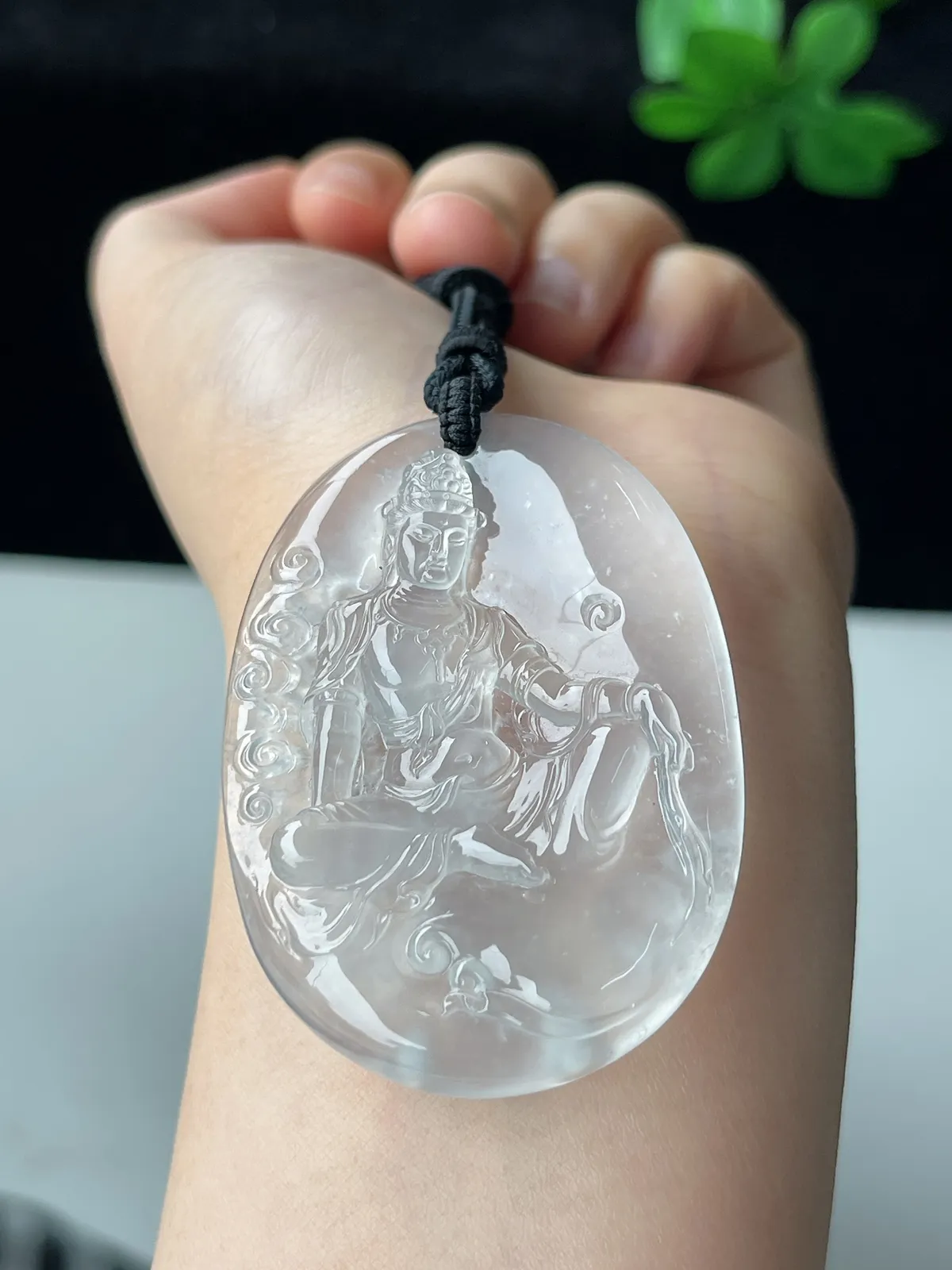 翡翠冰种自在观音