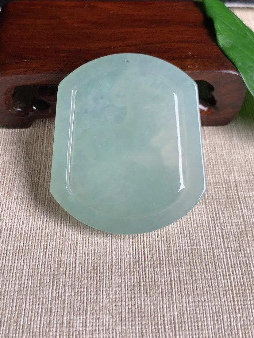缅甸a货翡翠ddj老坑冰种晴水生肖羊吊坠 整体53×45×6.4mm 30.12