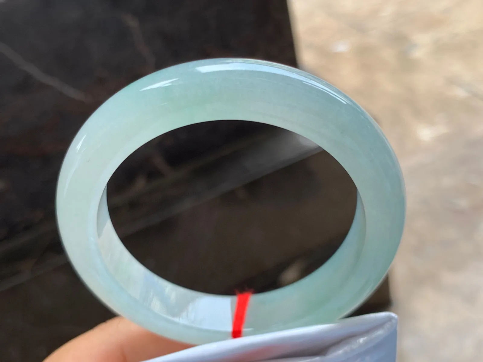57-12.5-9.5mm
冰种淡晴底手镯 水润清新 清水芙蓉
