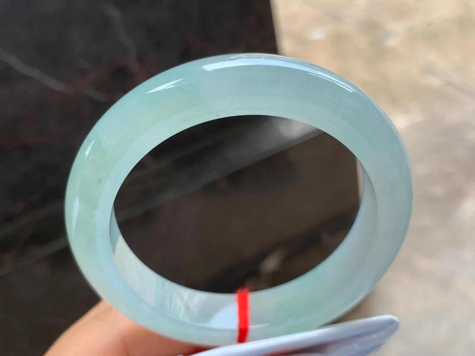 57-12.5-9.5mm
冰种淡晴底手镯 水润清新 清水芙蓉