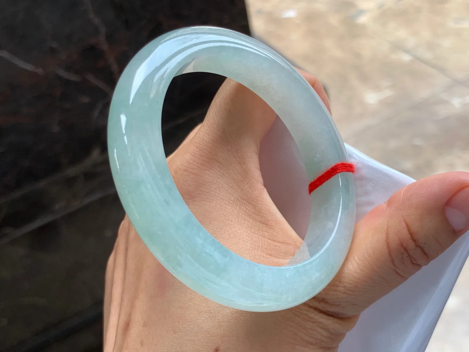 57-12.5-9.5mm
冰种淡晴底手镯 水润清新 清水芙蓉