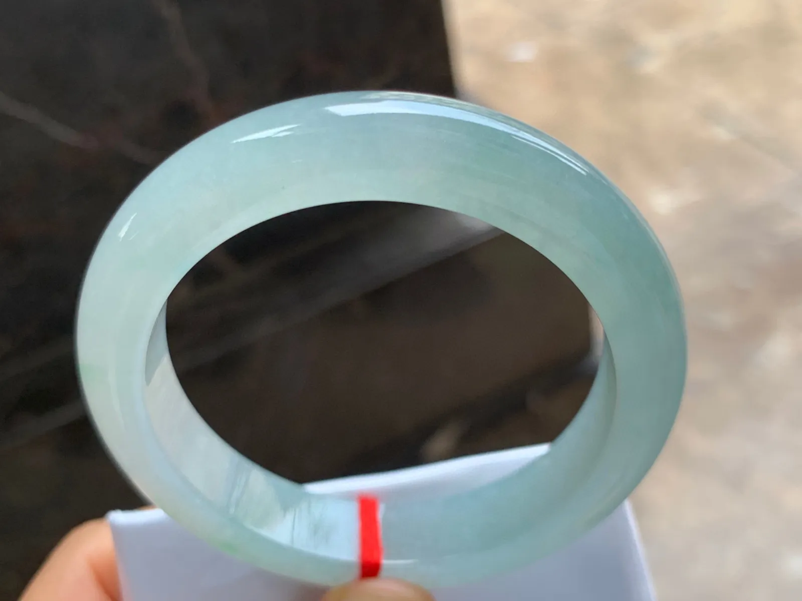 57-12.5-9.5mm
冰种淡晴底手镯 水润清新 清水芙蓉