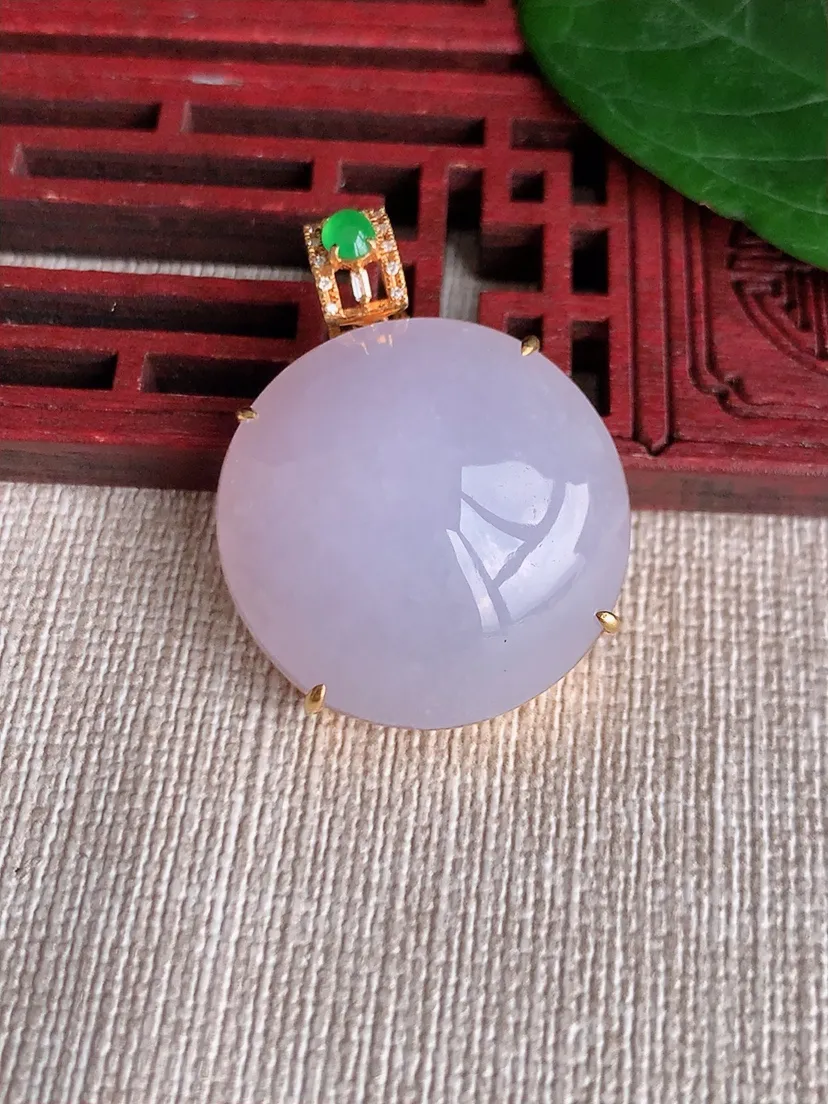 天然A货翡翠925银镶嵌满绿大蛋面戒指 圈口可调节 尺寸22.3×17mm 重量8.67g 0506