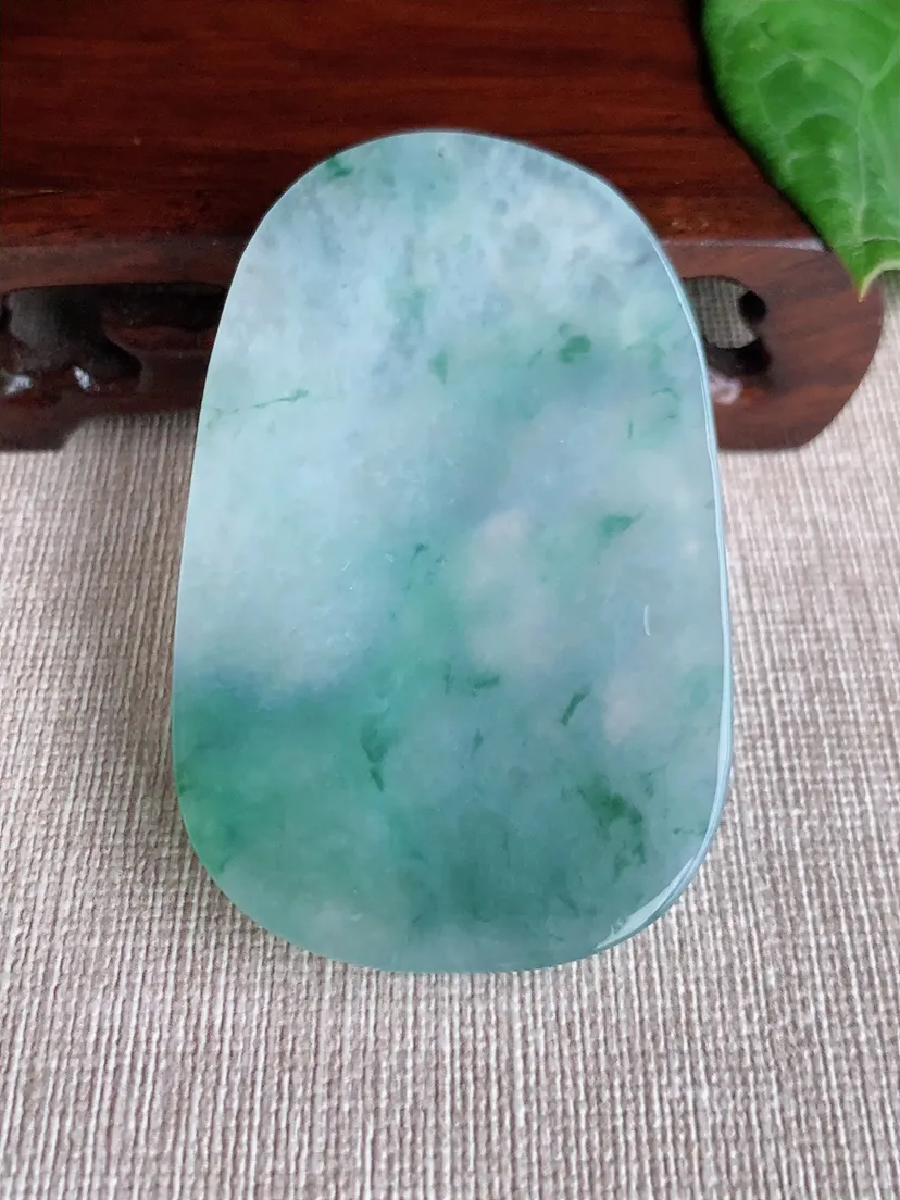 天然A货翡翠飘花凤凰吊坠尺寸63.3×40.6×6m量35.30g 0507