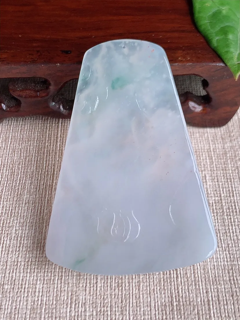 天然A货翡翠飘花普贤菩萨吊坠尺寸60.7×41×6m量30.90g 0509