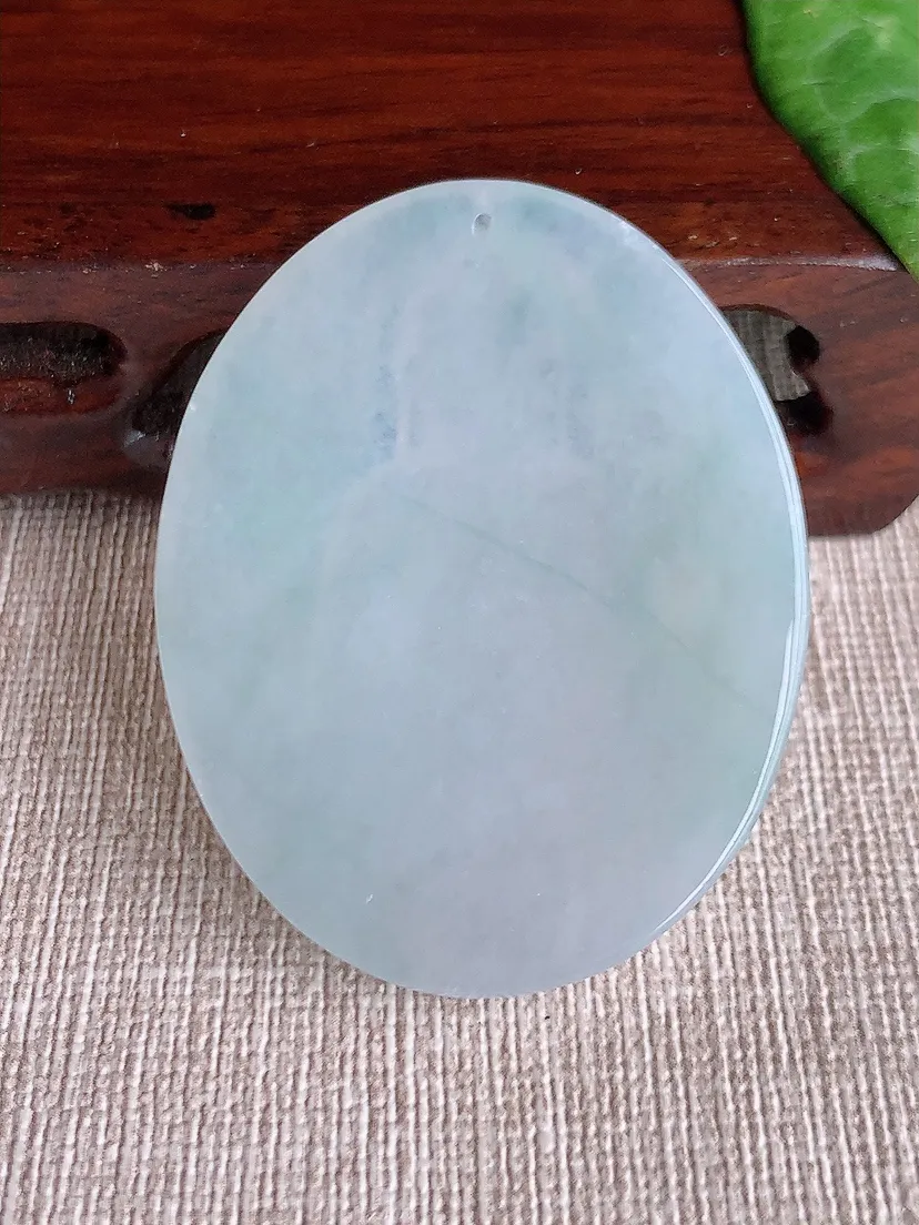 天然A货翡翠一刀切大日如来吊坠尺寸47.7×38×5.4m量21.63g 0511