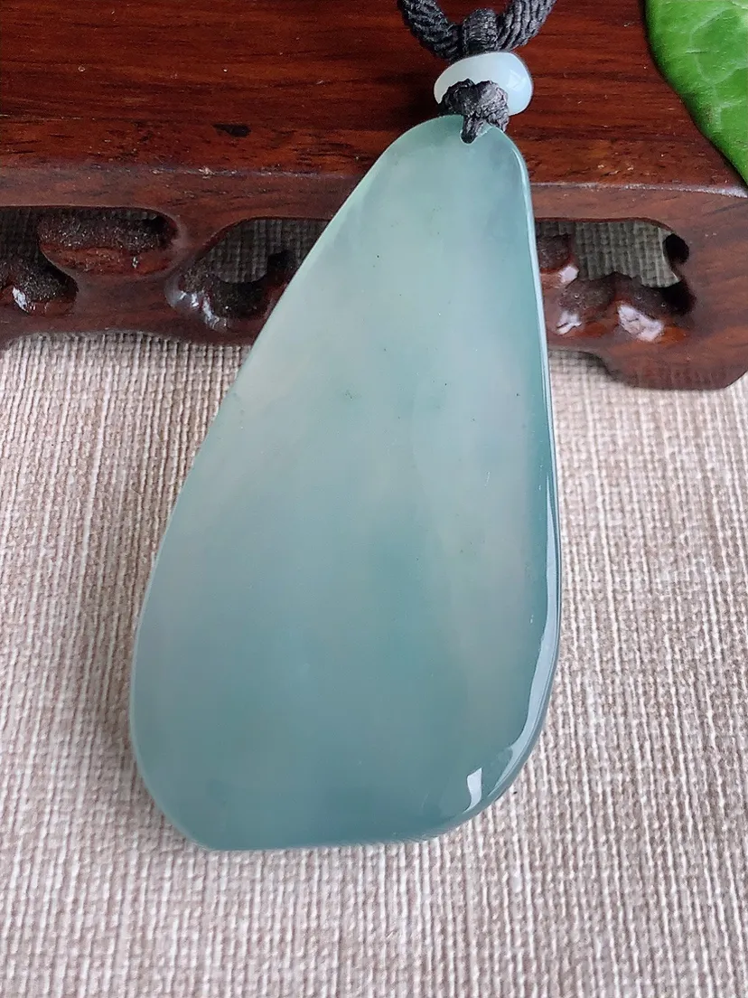 天然A货翡翠晴底悟道吊坠尺寸61×31.7×9.6m量34.38g 0511