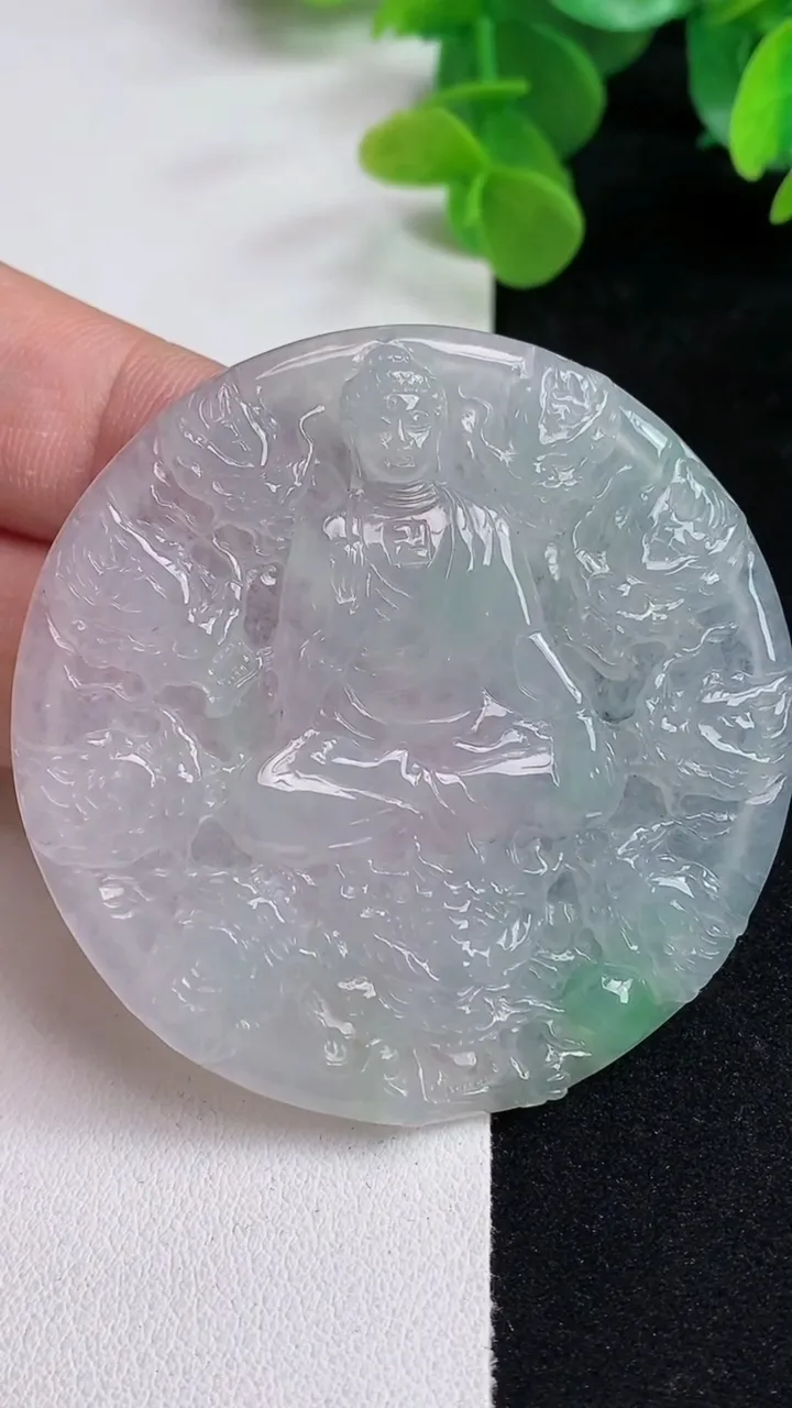 天然A货翡翠九龙至尊 阿弥陀佛吊坠，尺寸54.4-4.6，重量:30.07g
5月13日
