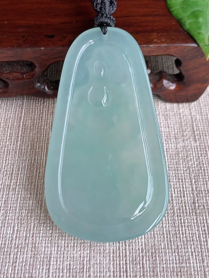 天然A货翡翠晴水普贤菩萨吊坠尺寸59.7×32.6×5m量24.20g 0513