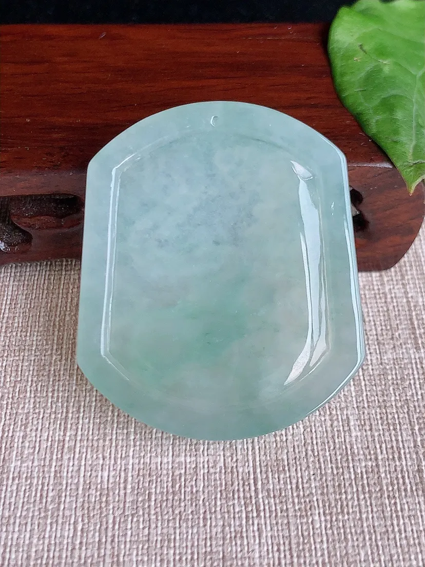 天然A货翡翠晴水生肖鼠吊坠尺寸50.3×42.3×5.7m量24.27g 0513