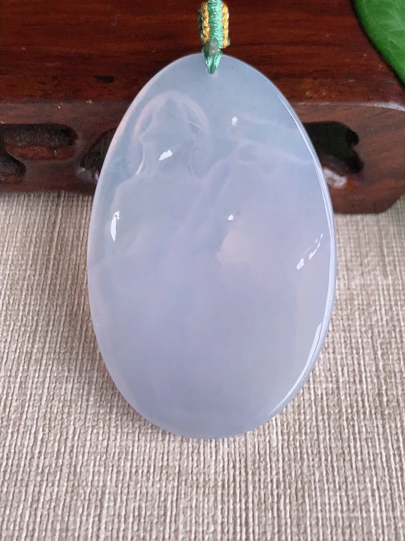 天然A货翡翠紫罗兰文殊菩萨吊坠尺寸56×36×4.5m量19.38g 0518