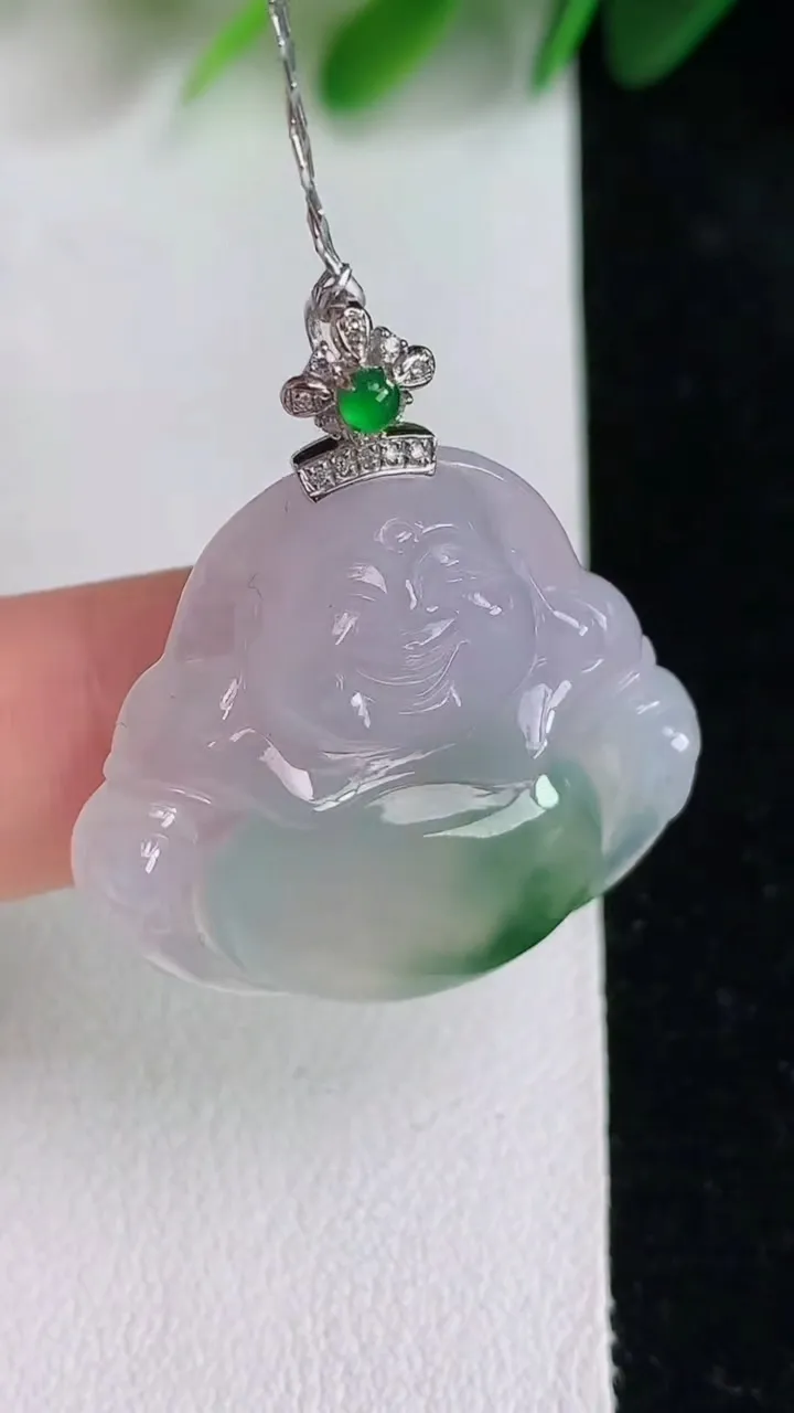 天然A货翡翠佛公吊坠，尺寸27-29.4-6.4，重量:8.31g
5月26日