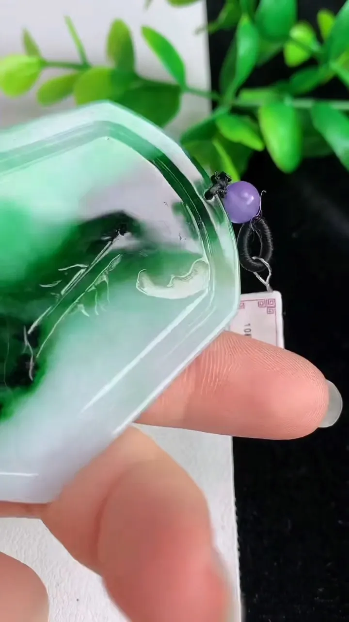 天然A货翡翠鸟语花香吊坠，尺寸 56.5-47.5-5.5，重:23.20g
5月31日