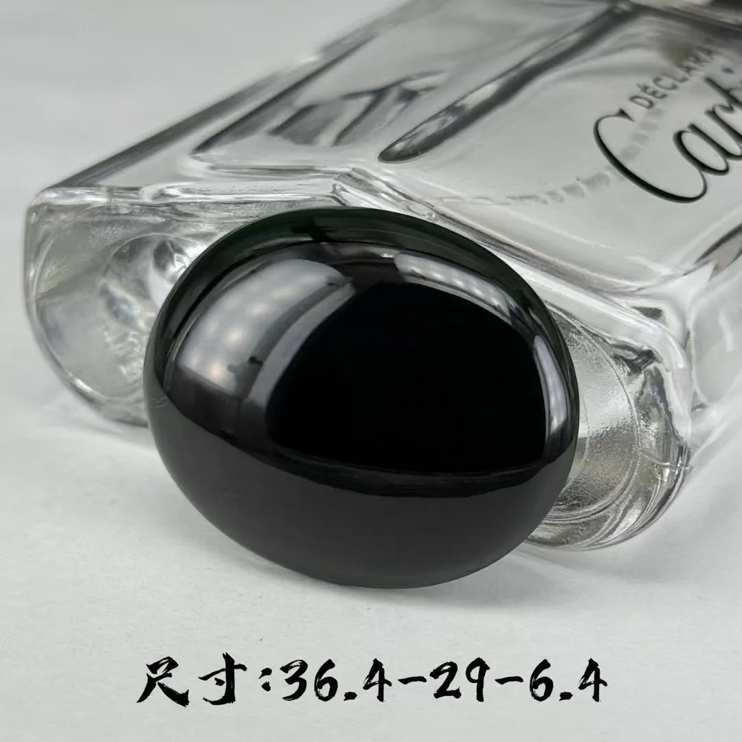 精品墨翠大蛋面 种好色正 黑度极好 打灯通透 油性十足