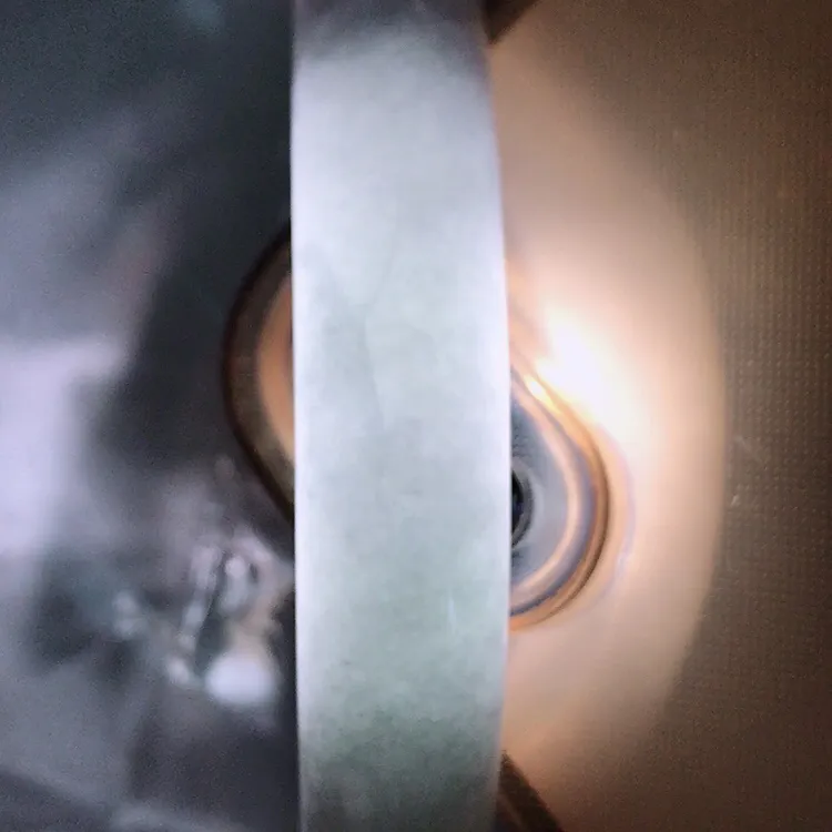 自然光57.5圈口老坑温润飘阳绿手镯翡翠玉镯尺寸57.5/11.8/8.7