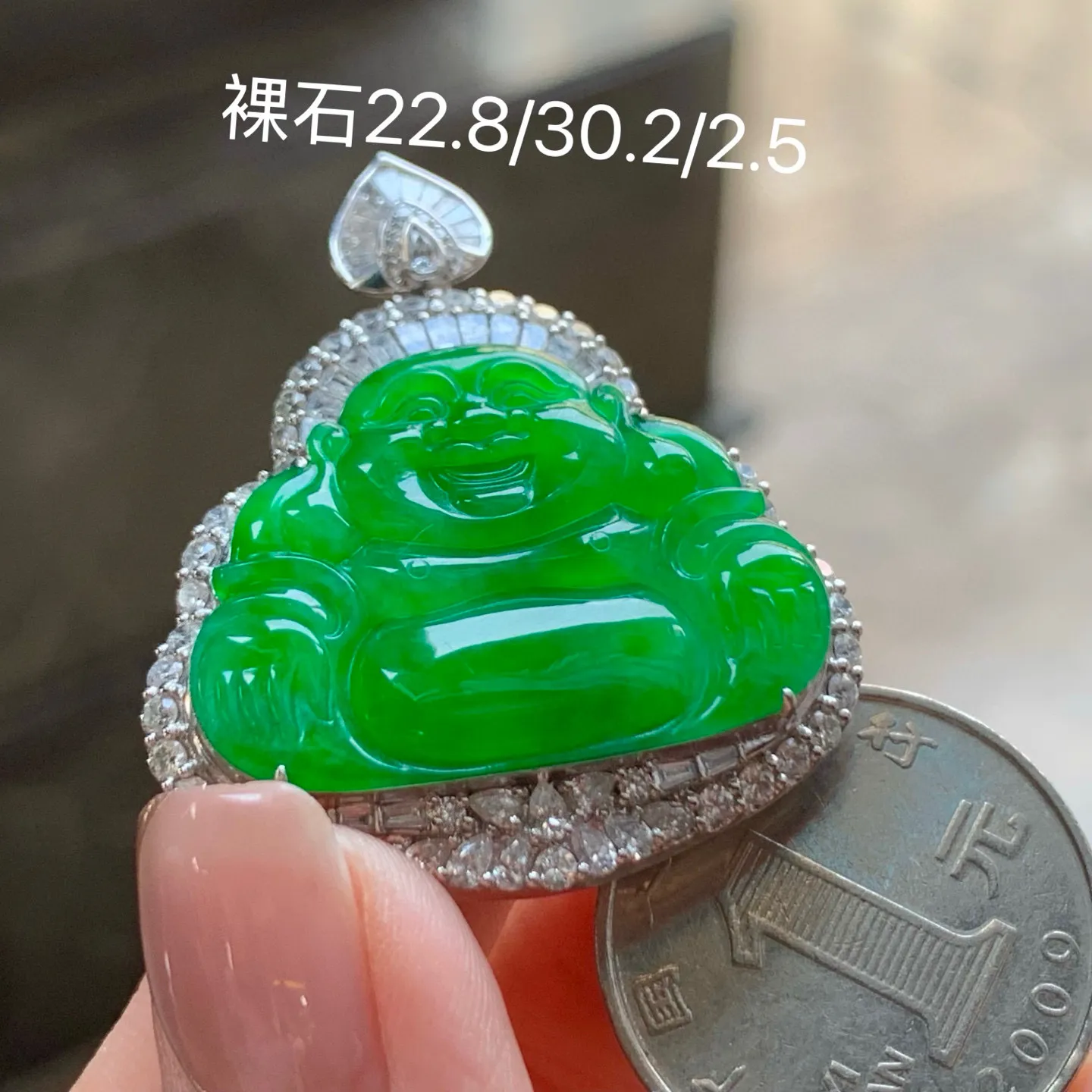 冰种满色坐佛
真金镶嵌 大气