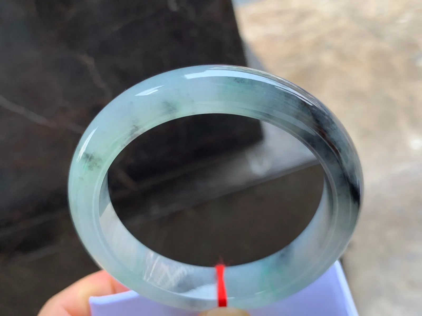 58-13-8.5mm
乌鸡手镯 种好细腻 特色镯