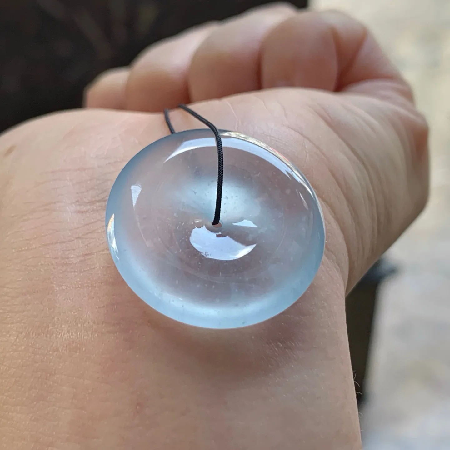 冰种平安扣
种老水足 清爽