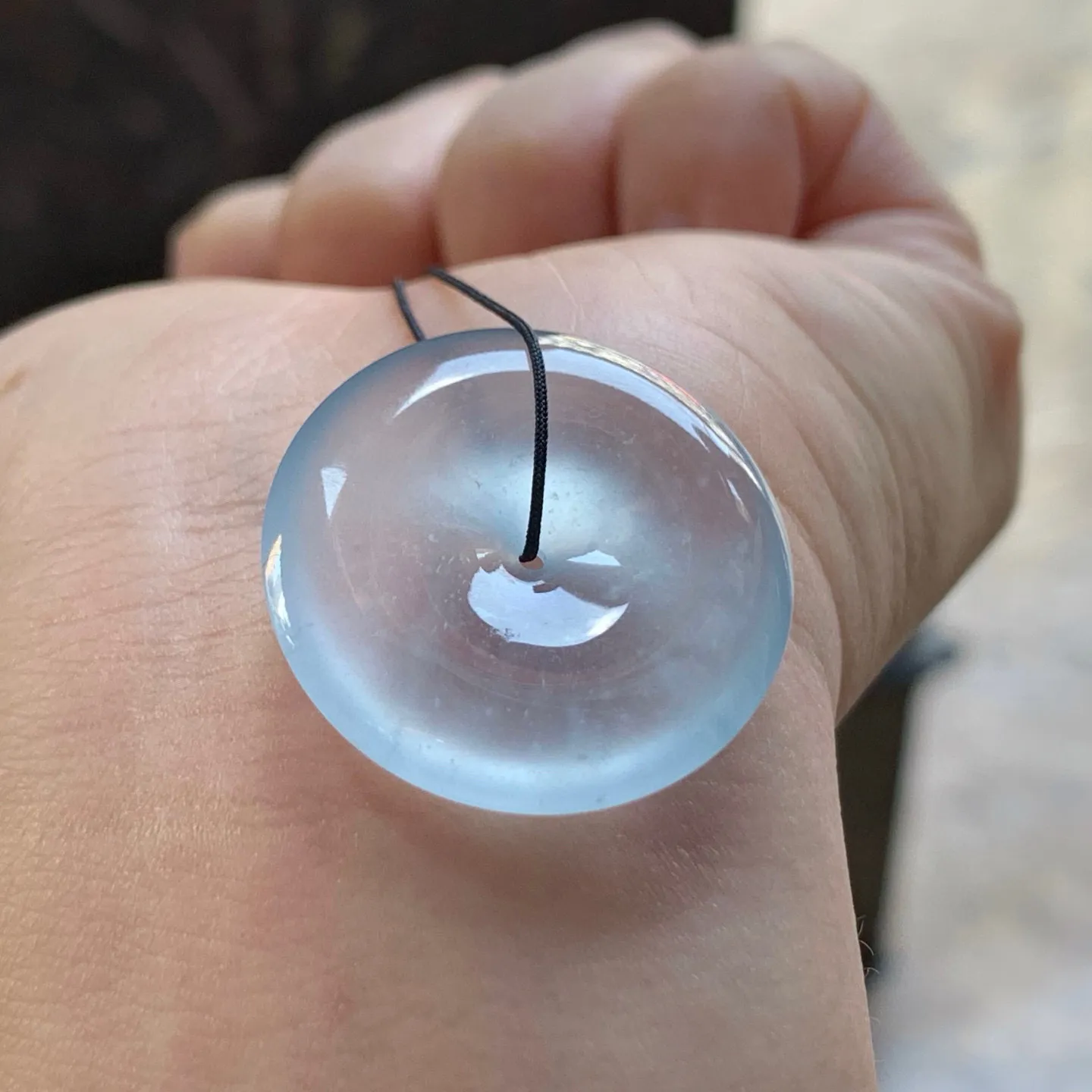 冰种平安扣
种老水足 清爽