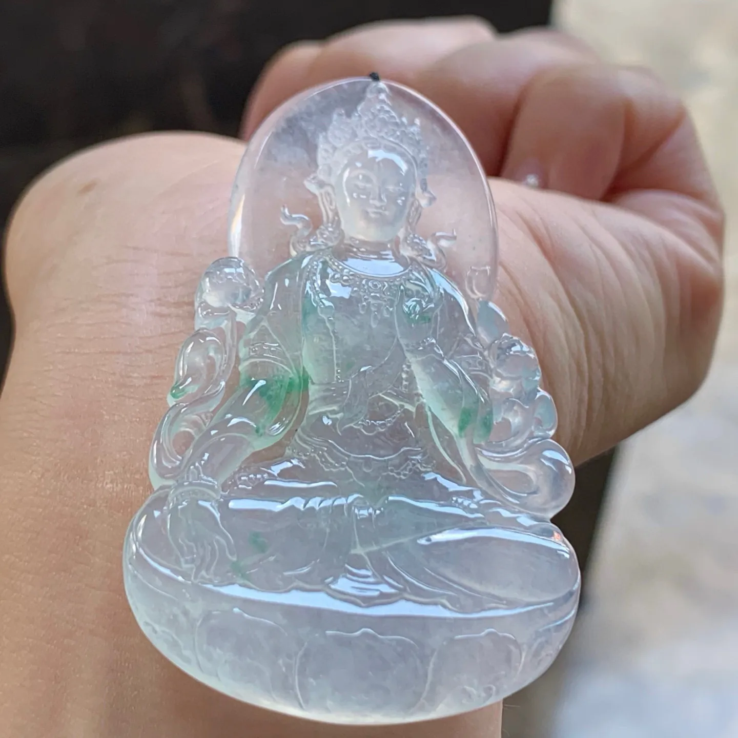 冰种色花度母
清爽