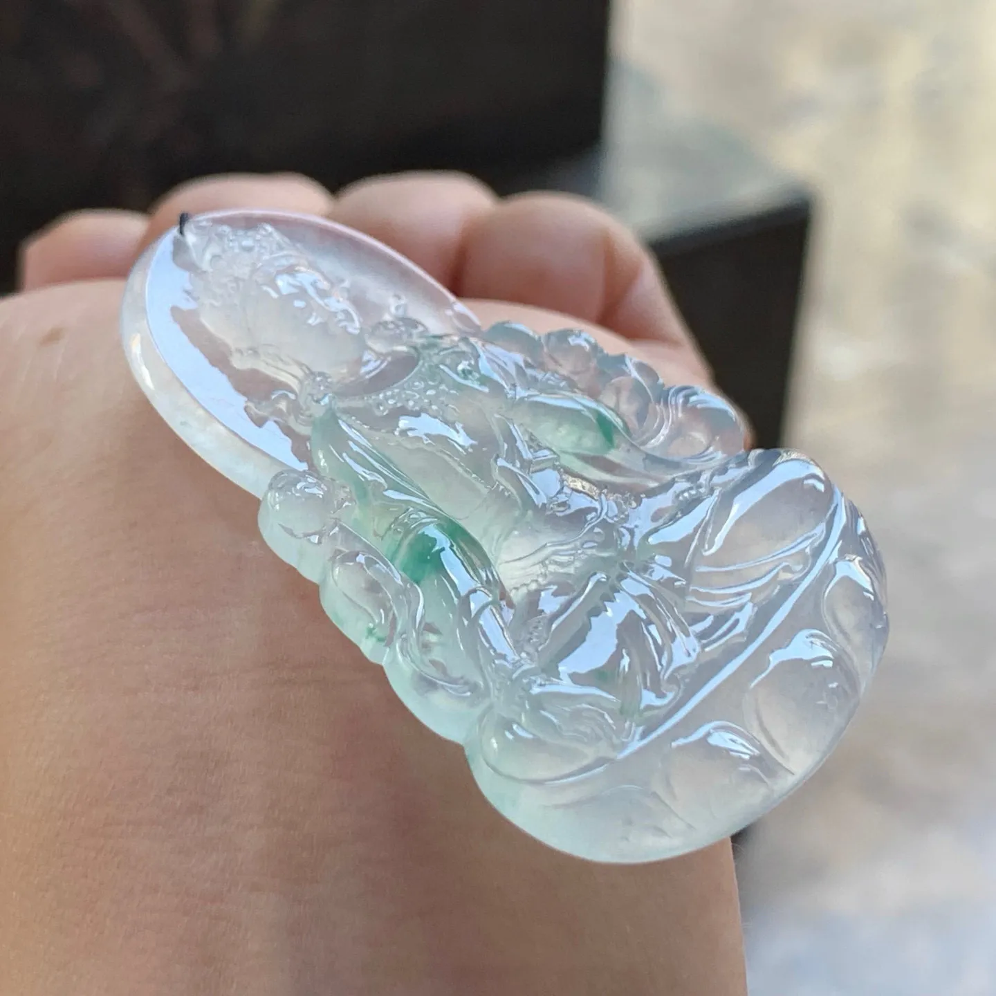 冰种色花度母
清爽