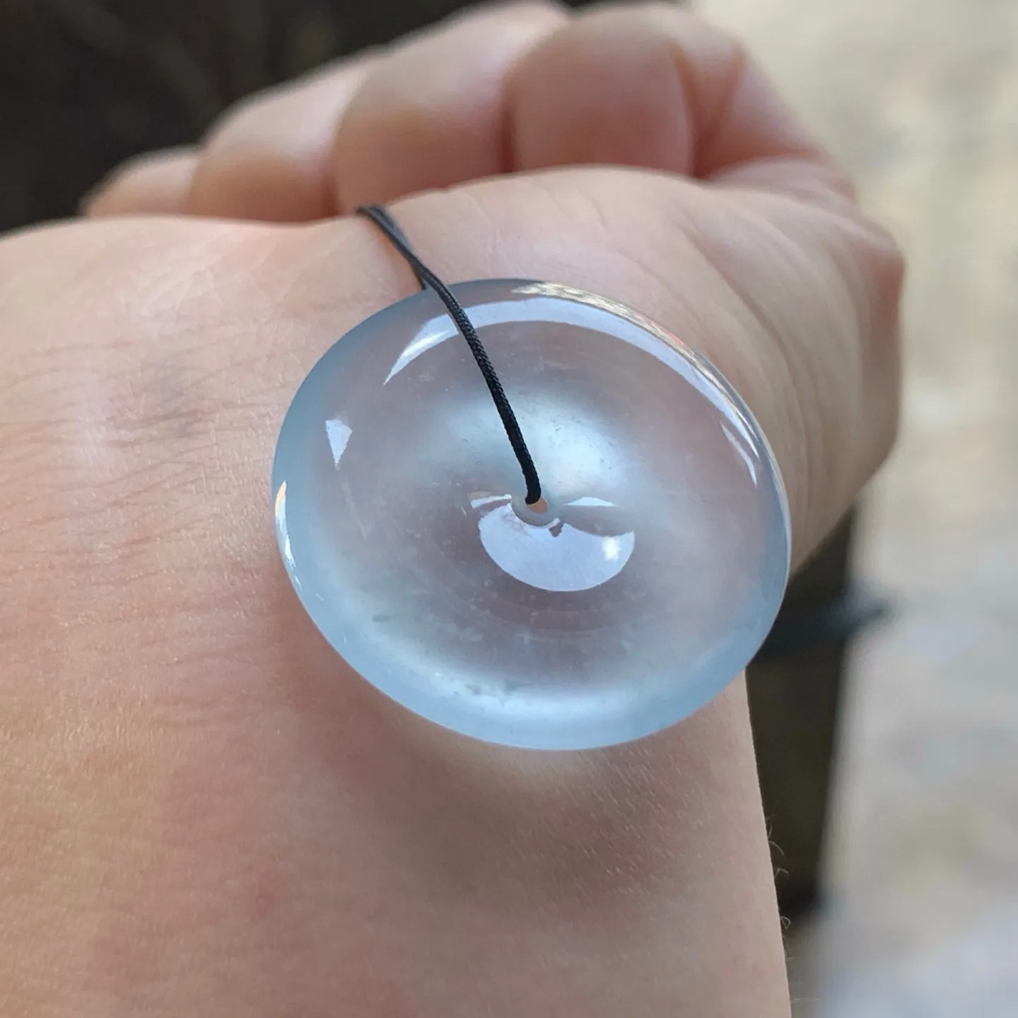 冰种平安扣
种老水足 清爽