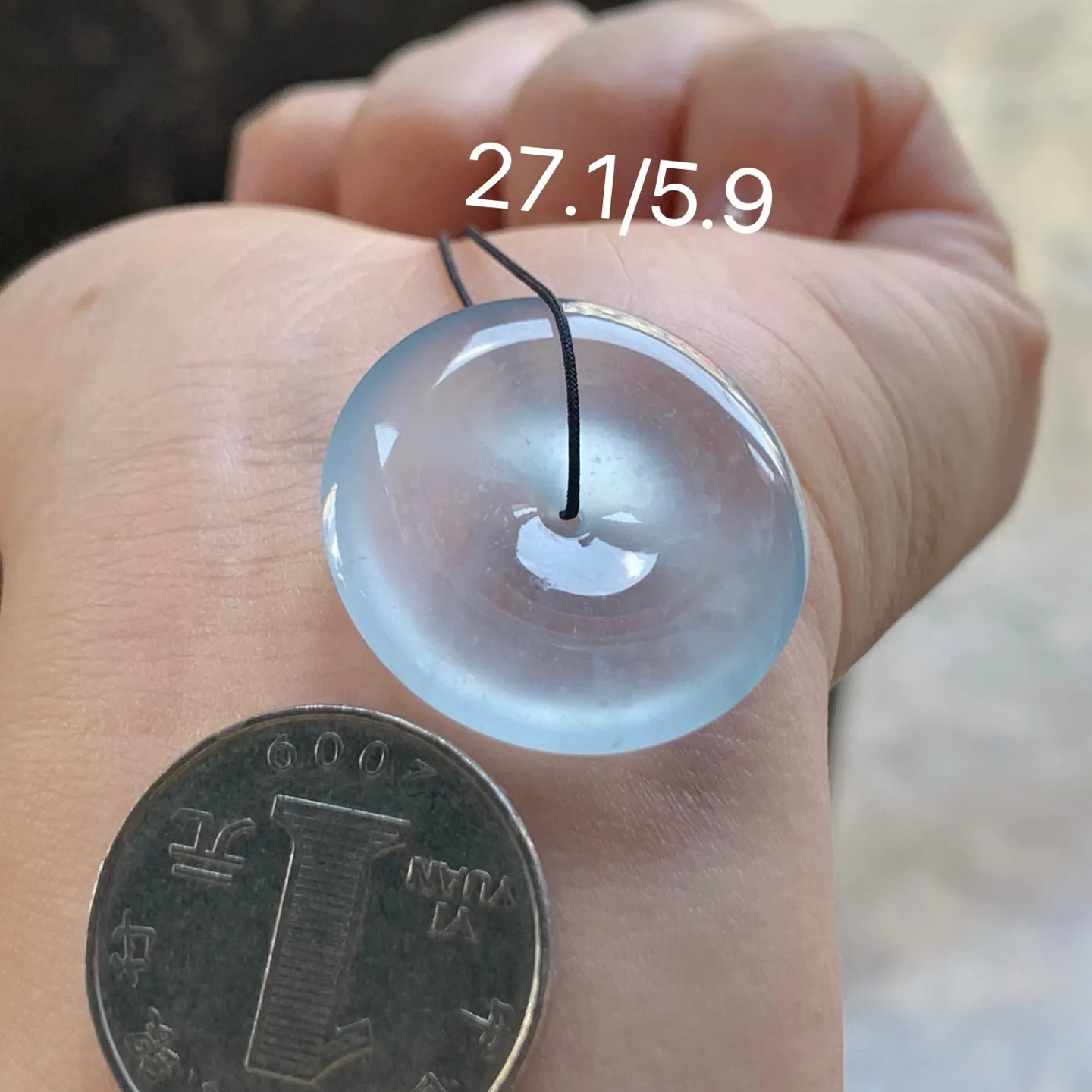 冰种平安扣
种老水足 清爽